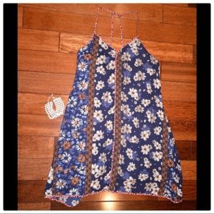Floral bohemian flirty summer dress